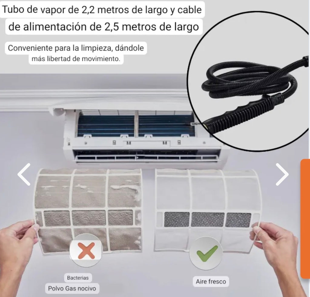 Limpiador A Vapor Presion 2500w Portatil