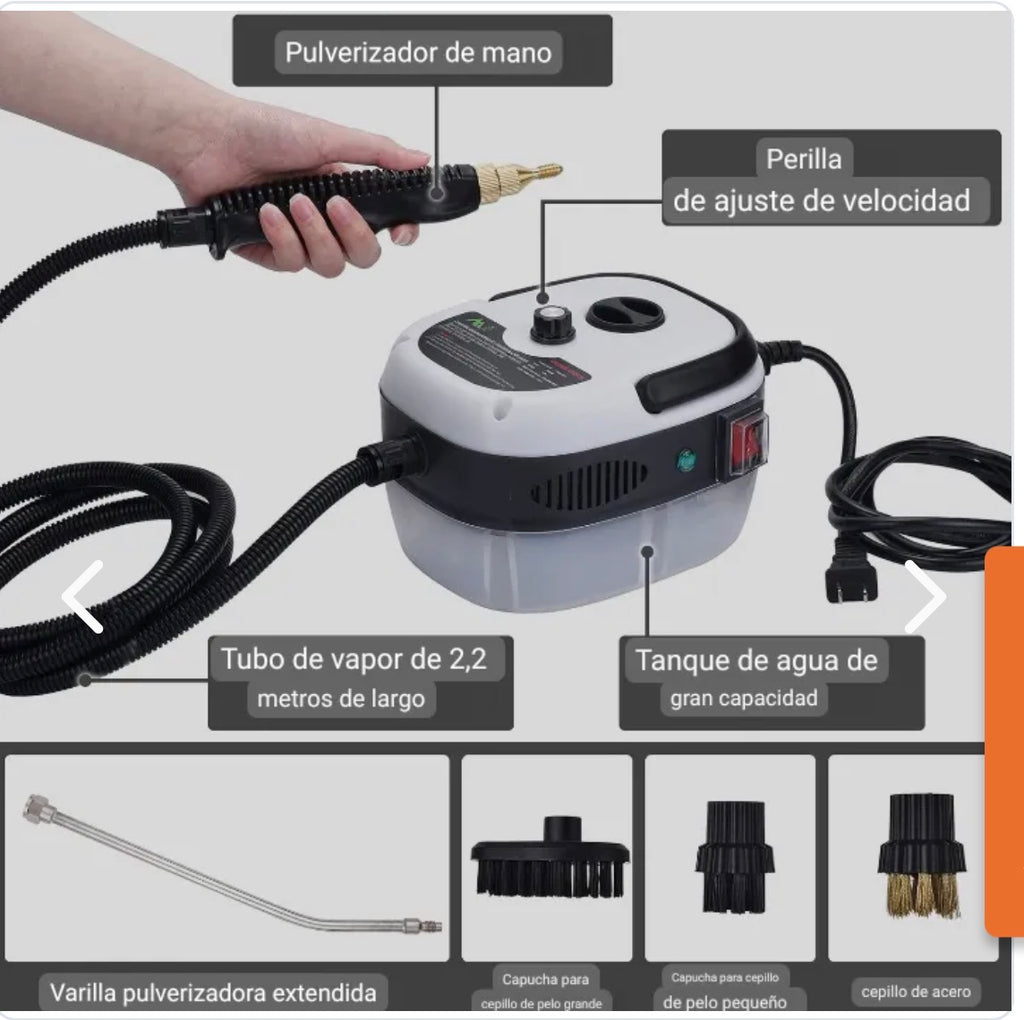 Limpiador A Vapor Presion 2500w Portatil