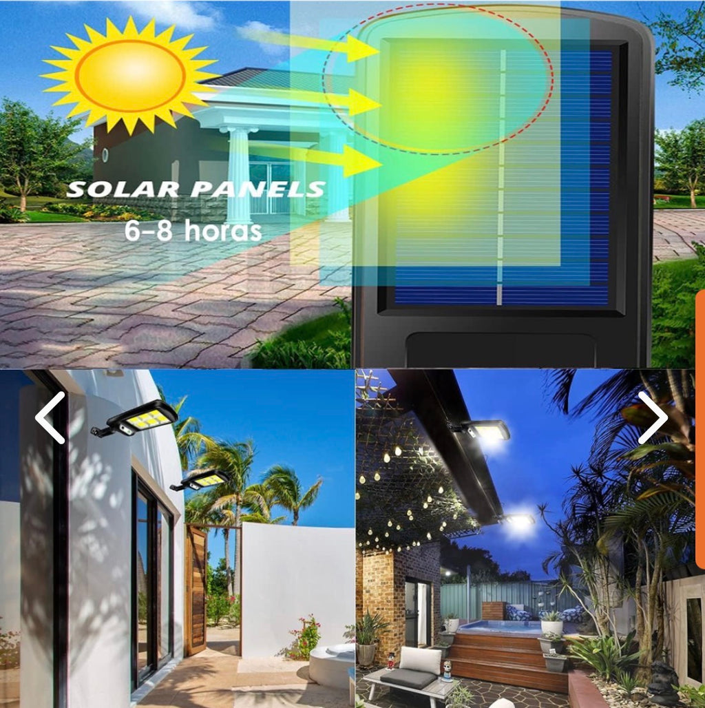 Foco Solar LED Tipo Alumbrado Público