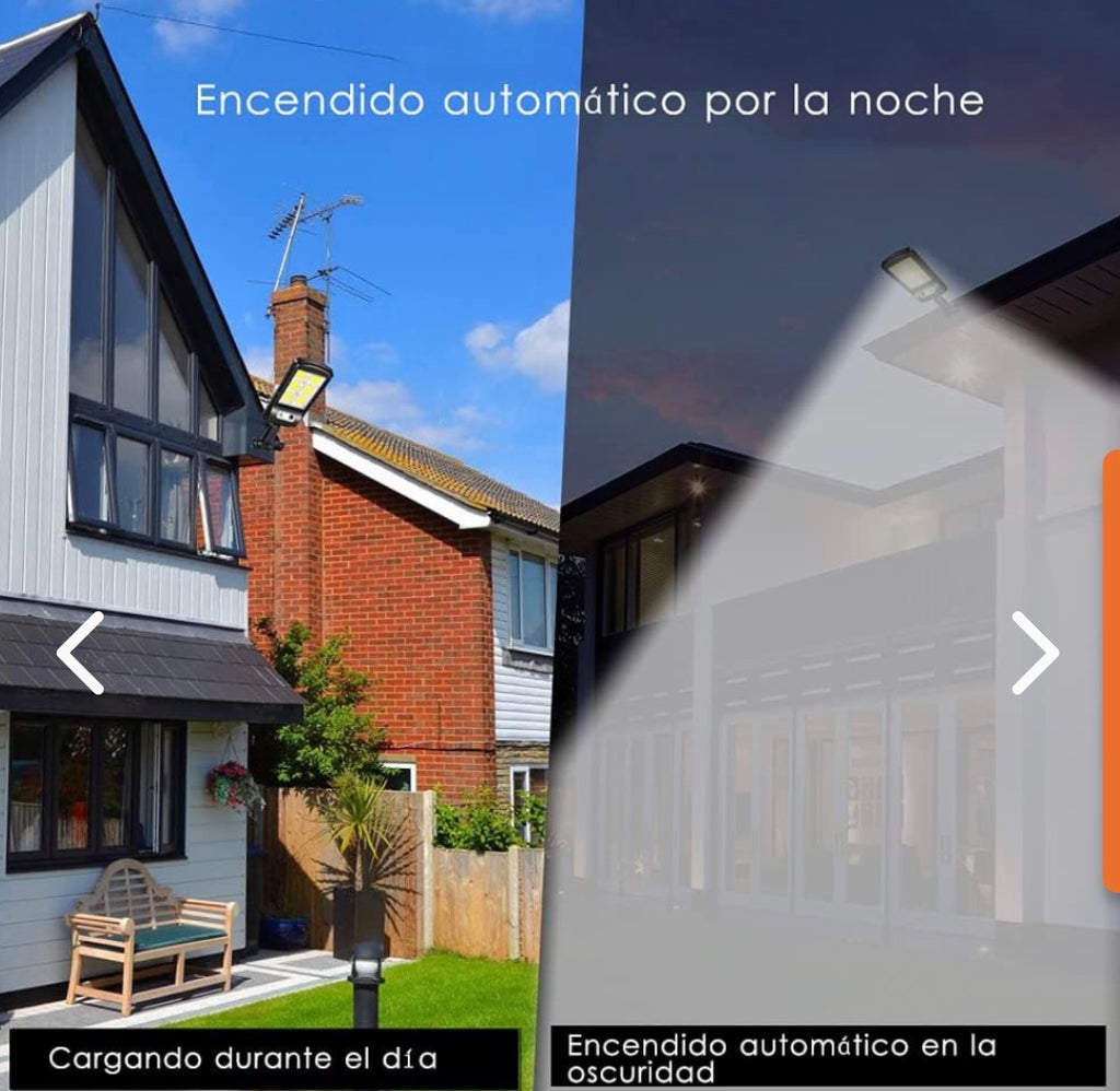 Foco Solar LED Tipo Alumbrado Público